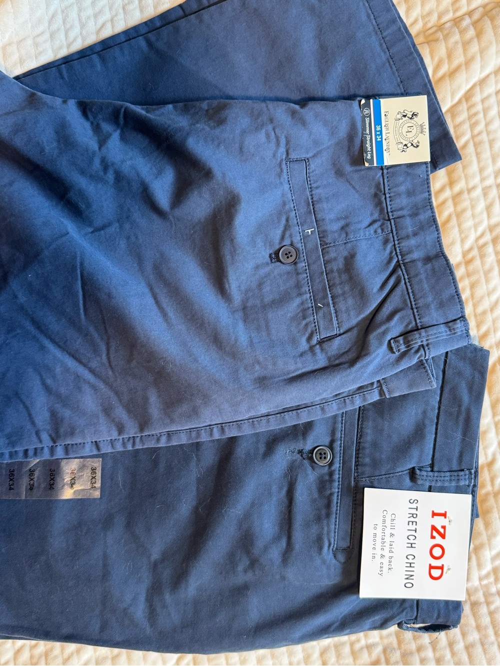 Izod and English laundry Chino Pants - Navy Blue Men’s Chinos